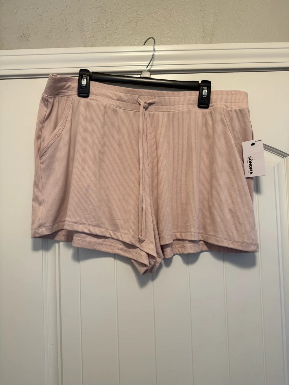 Sonoma Ribbed Sleepwear Shorts - Light Pink